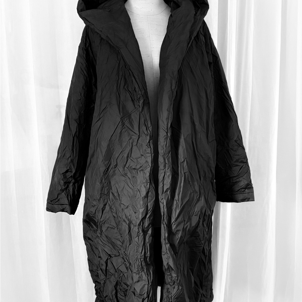 Zara Black Hooded Puffer Coat